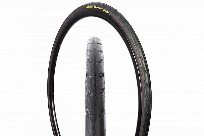 Continental Gator Skin 25 bicycle tire in black with textured sidewall pattern