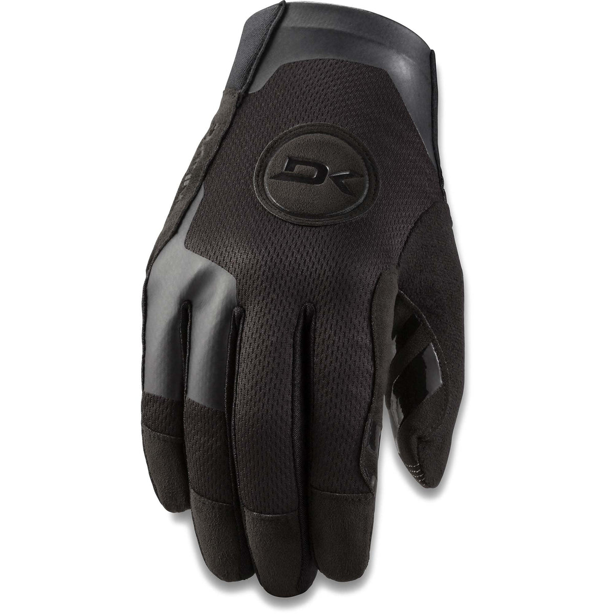 Dakine Covert Men's black full-finger cycling glove with mesh back and DK logo
