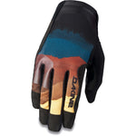 Dakine Covert men's cycling glove in black with desert canyon landscape graphic print