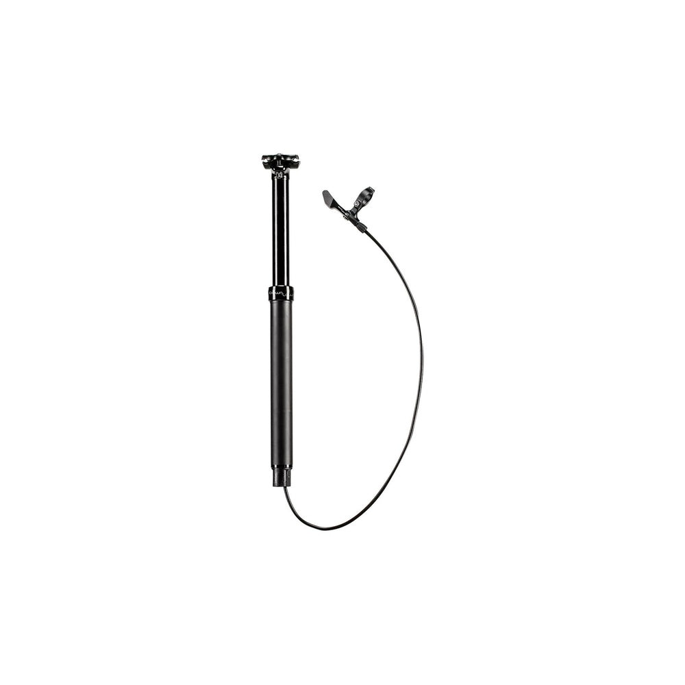 Cannondale Down Low black dropper seatpost with remote cable on white background