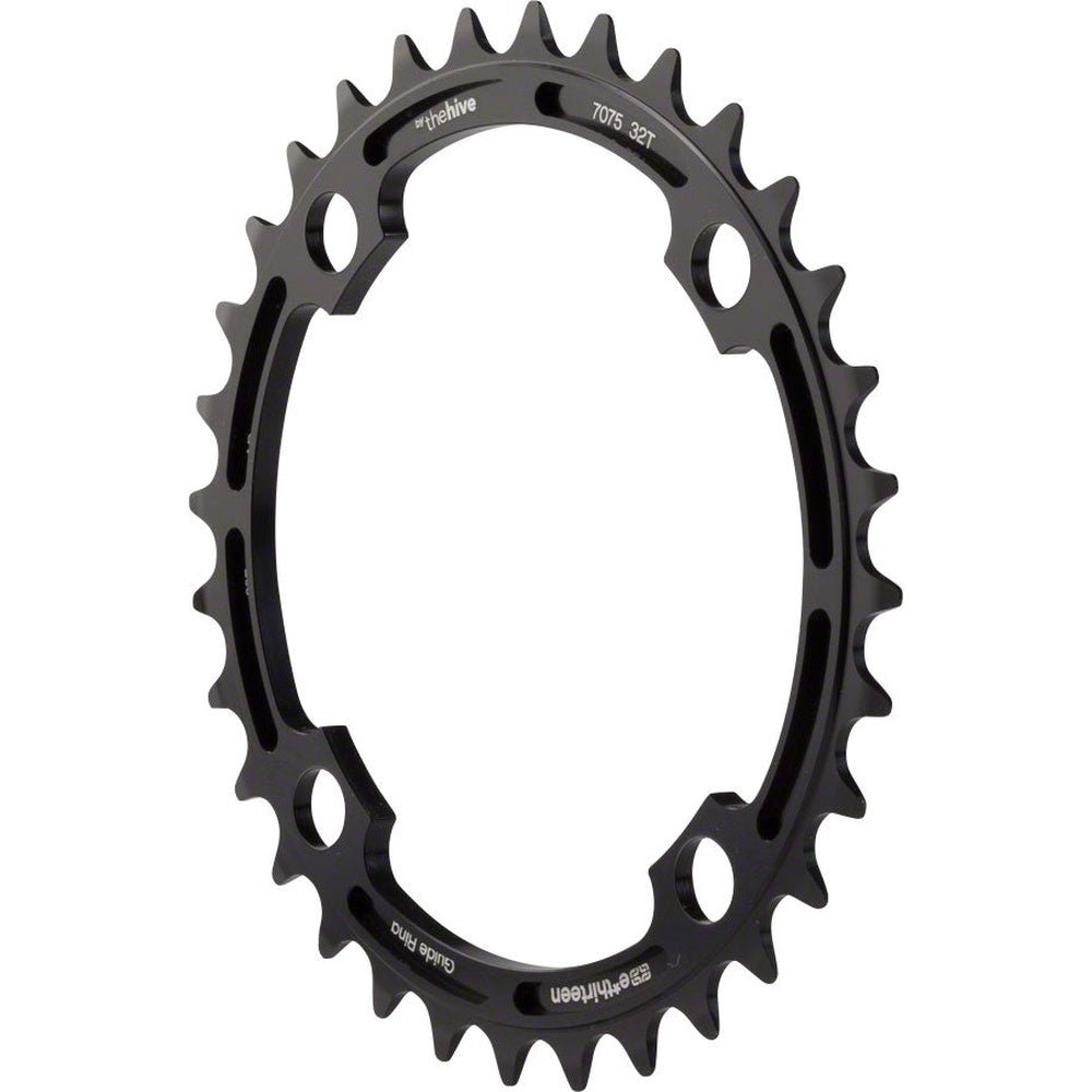 E*thirteen Hive Guide Ring 4x120 40t black chainring with professional studio lighting