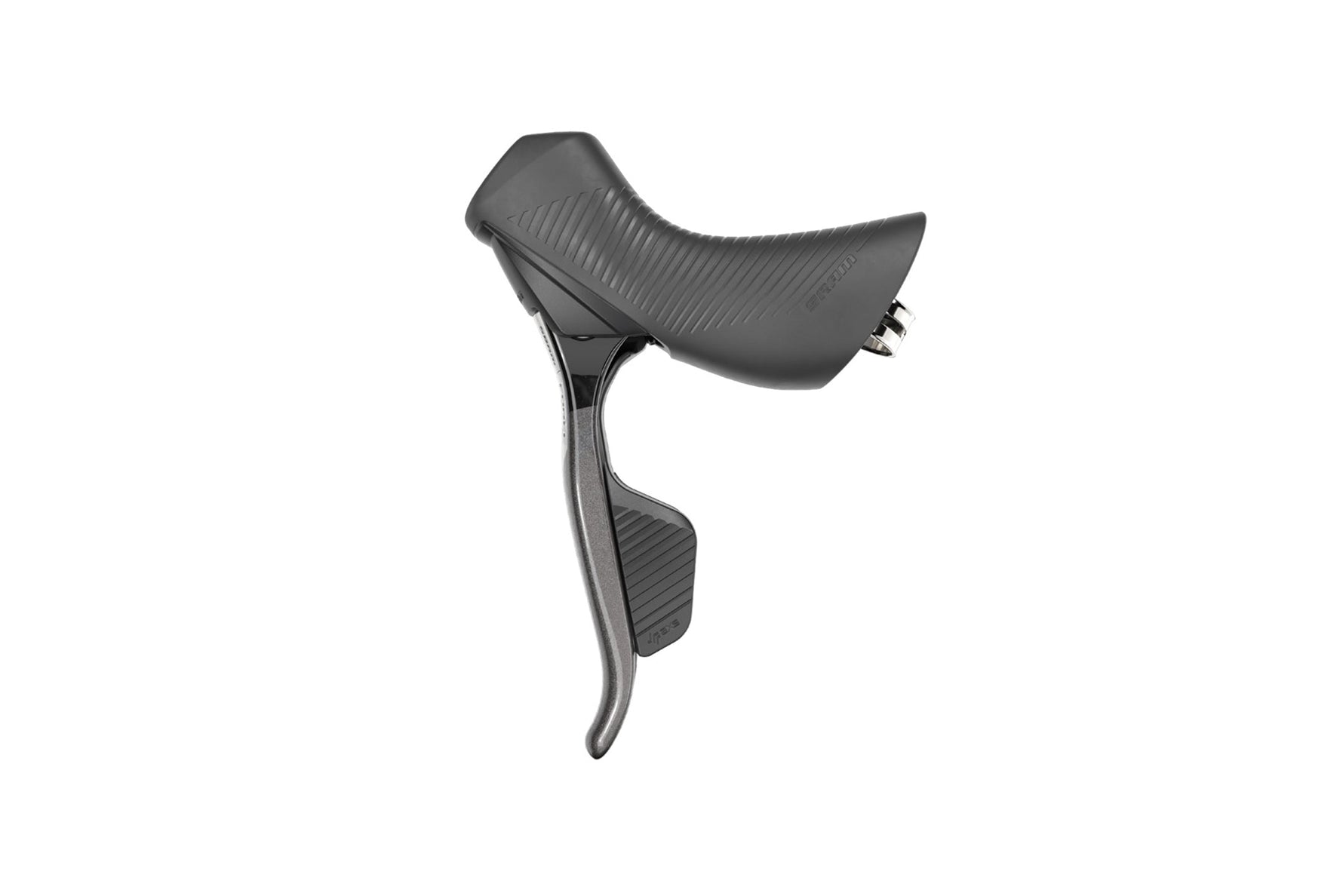 SRAM Force AXS hydraulic disc brake lever and shifter in dark grey finish