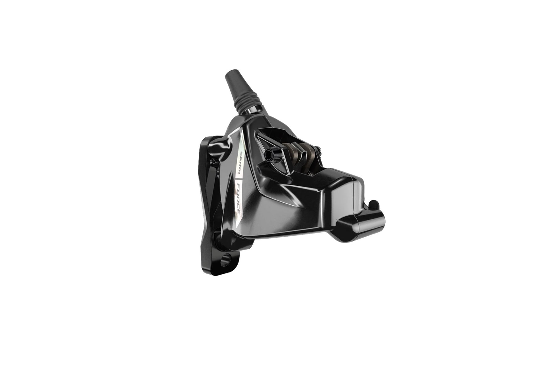 SRAM Force AXS hydraulic disc brake caliper in black finish