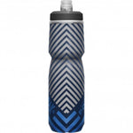 CamelBak Podium Chill water bottle with navy and white chevron stripe pattern