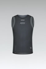 Gobik Second Skin Base Layer sleeveless cycling vest in dark gray mesh