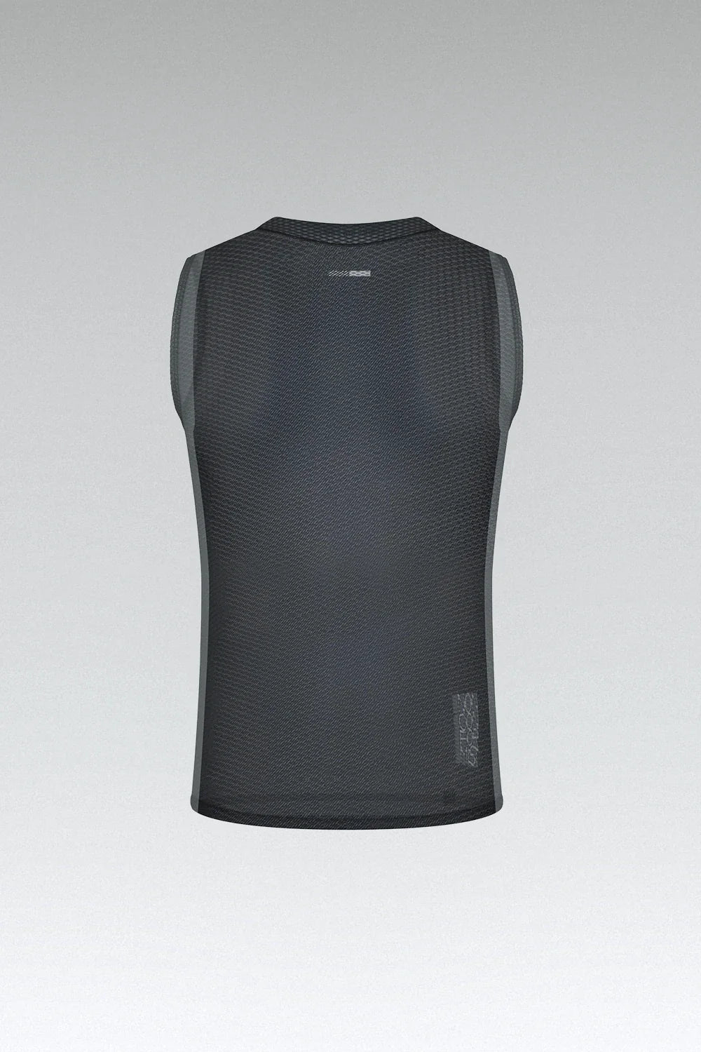 Gobik Second Skin men's base layer sleeveless vest in dark gray meteor color