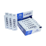 Carbs Fuel Original Energy Gel single packets with 50g carbohydrate box on white background