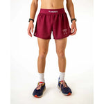 Chicknlegs Men's Maroon 4" Half Split Shorts - M