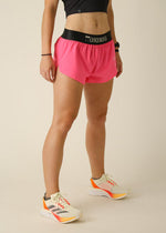 Chicknlegs Women's Neon Pink 1.5" Split Shorts - XS