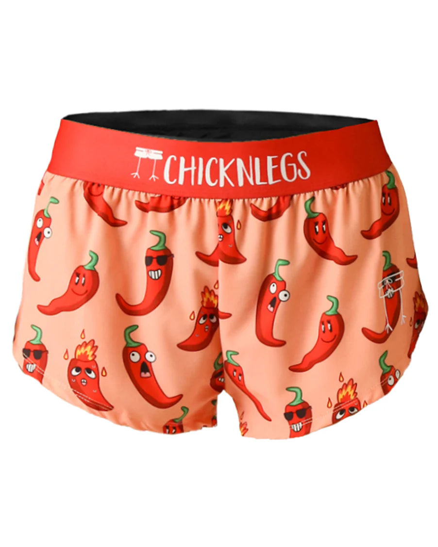 Chicknlegs Women's Chase Pack Chilis 1.5" Split Shorts - S