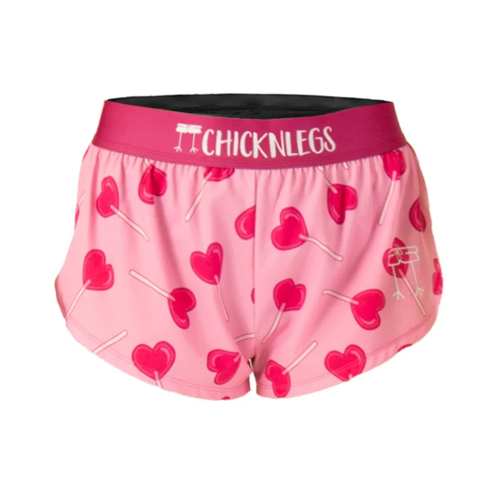 Chicknlegs Women's Luv Pops 1.5" Split Shorts - S