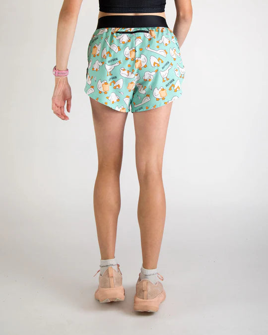 Chicknlegs Women's Silly Goose 1.5" Split Shorts - XS
