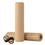 ESI Extra Chunky bicycle grips in tan color with end plugs