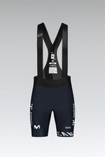 Gobik Limited 6.0 men's cycling bib shorts in navy Movistar Team colorway