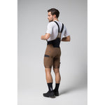 Gobik Grit Bib Short Men's in toffee brown color with black suspenders