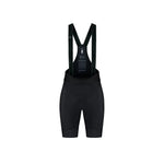 Gobik Revolution women's black cycling bib shorts with suspenders on white background