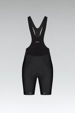 Gobik Ultralite women's cycling bib shorts in black with professional studio photography
