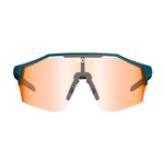 KOO Alibi cycling sunglasses in dark blue-green with photochromic orange gradient lens