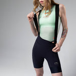 Gobik Matt Women's Bib Shorts in Ultrablue with suspenders and professional cycling chamois