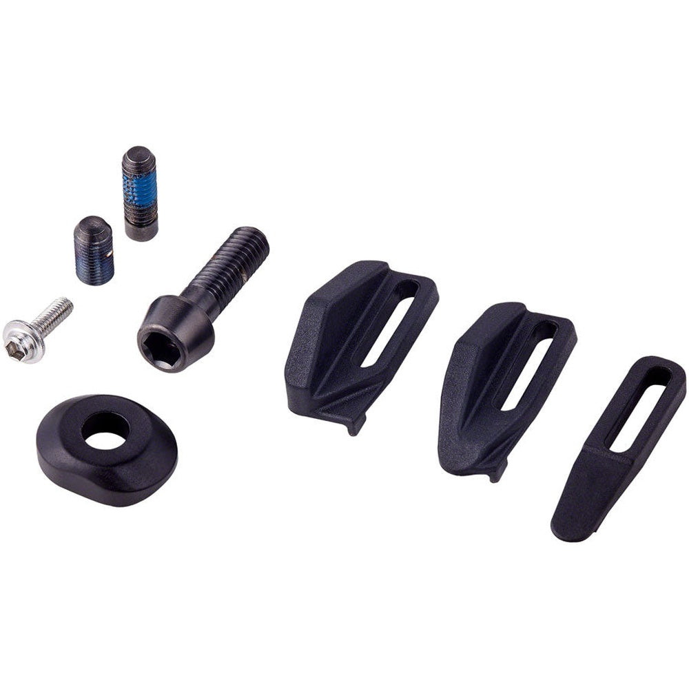 SRAM Red eTap front derailleur spare parts kit with black screws and components