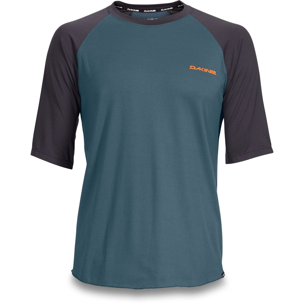Dakine Dropout short sleeve jersey in teal with black raglan sleeves