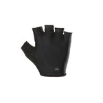 Black fingerless cycling gloves with padded palm and open fingertips