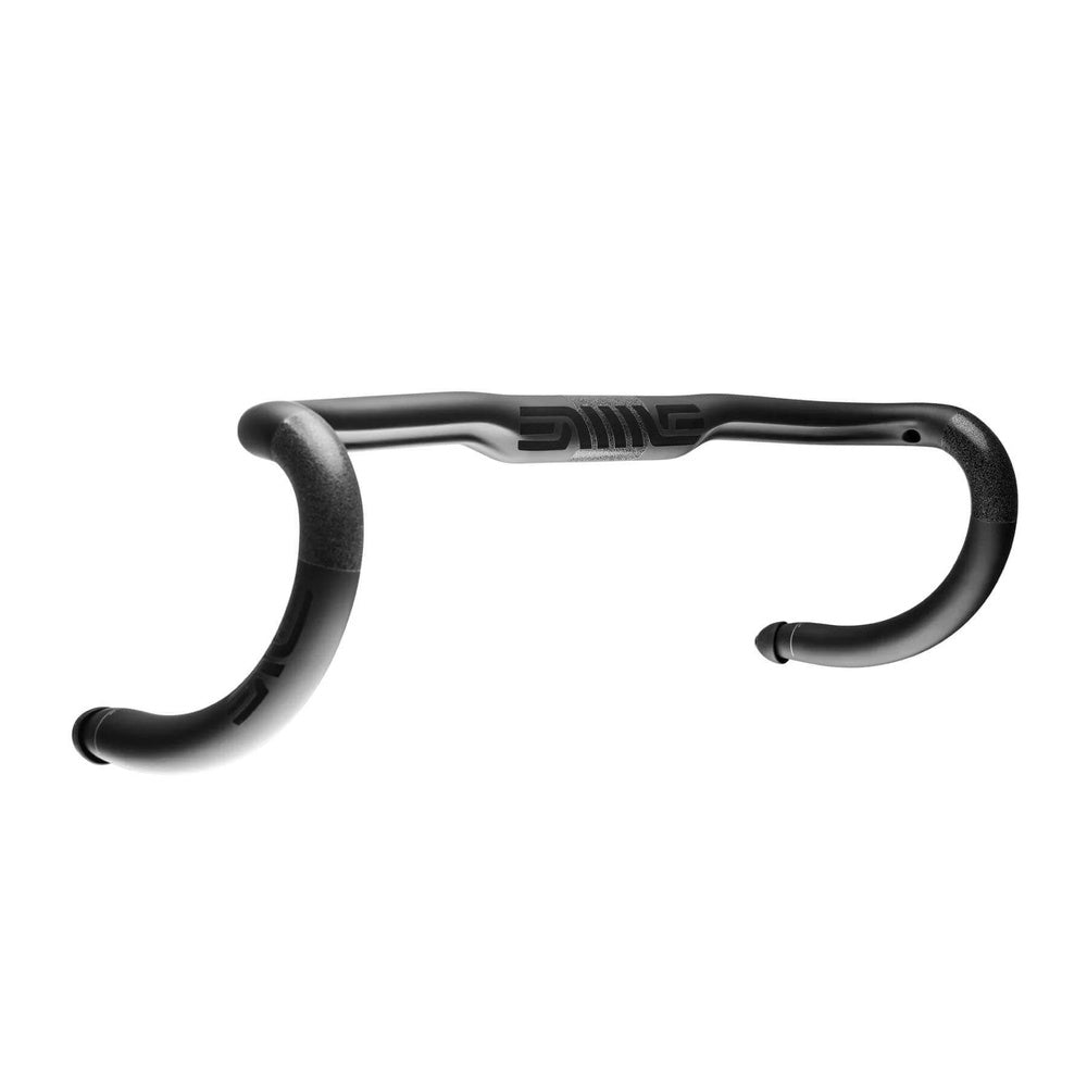 ENVE Compact Drop 420mm road bike handlebar in matte black finish on white background