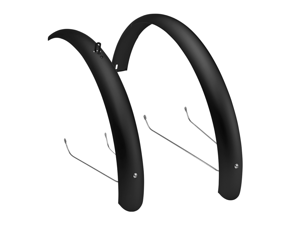 Electra Townie aluminum bicycle fender set in matte black with mounting hardware