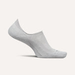 Feetures Elite Light Cushion Invisible sock in gray on white background