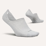 Feetures Elite Light Cushion Invisible no-show socks in light gray color