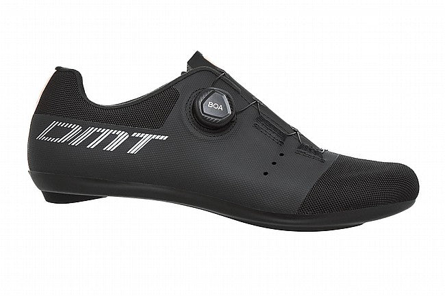 DMT KR4 Road Cycling Shoe in black with silver accents and BOA closure system