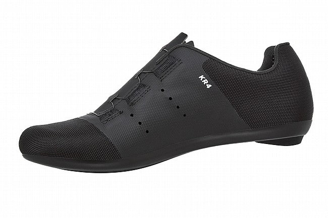 DMT KR4 Road Cycling Shoes in Black with Silver accents and traditional lace closure