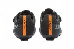 DMT KR4 Road Cycling Shoes in black with silver accents and orange details, rear view