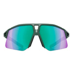KOO HYPE sunglasses with forest green matte frame and green mirror lenses