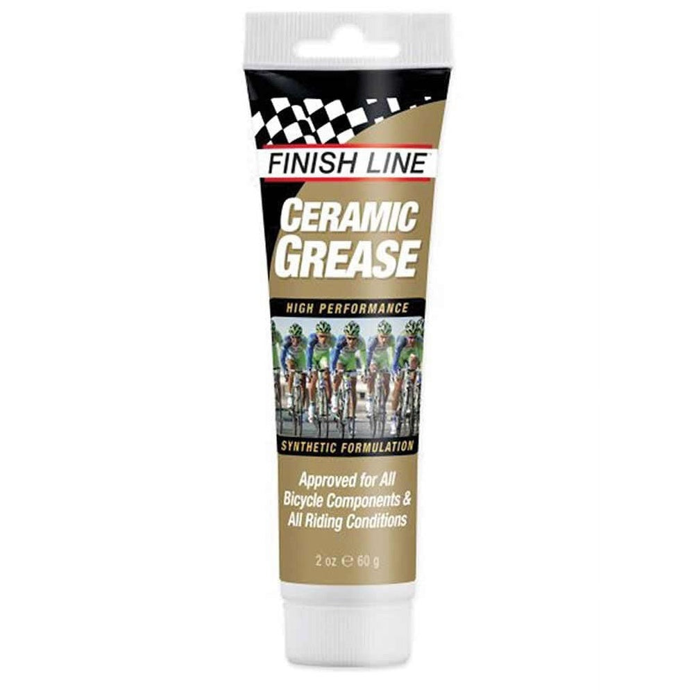 Finish Line Ceramic Grease 2oz tube with racing flag branding