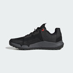 Five Ten Trailcross LT black mountain bike shoe with grey sole and red accent