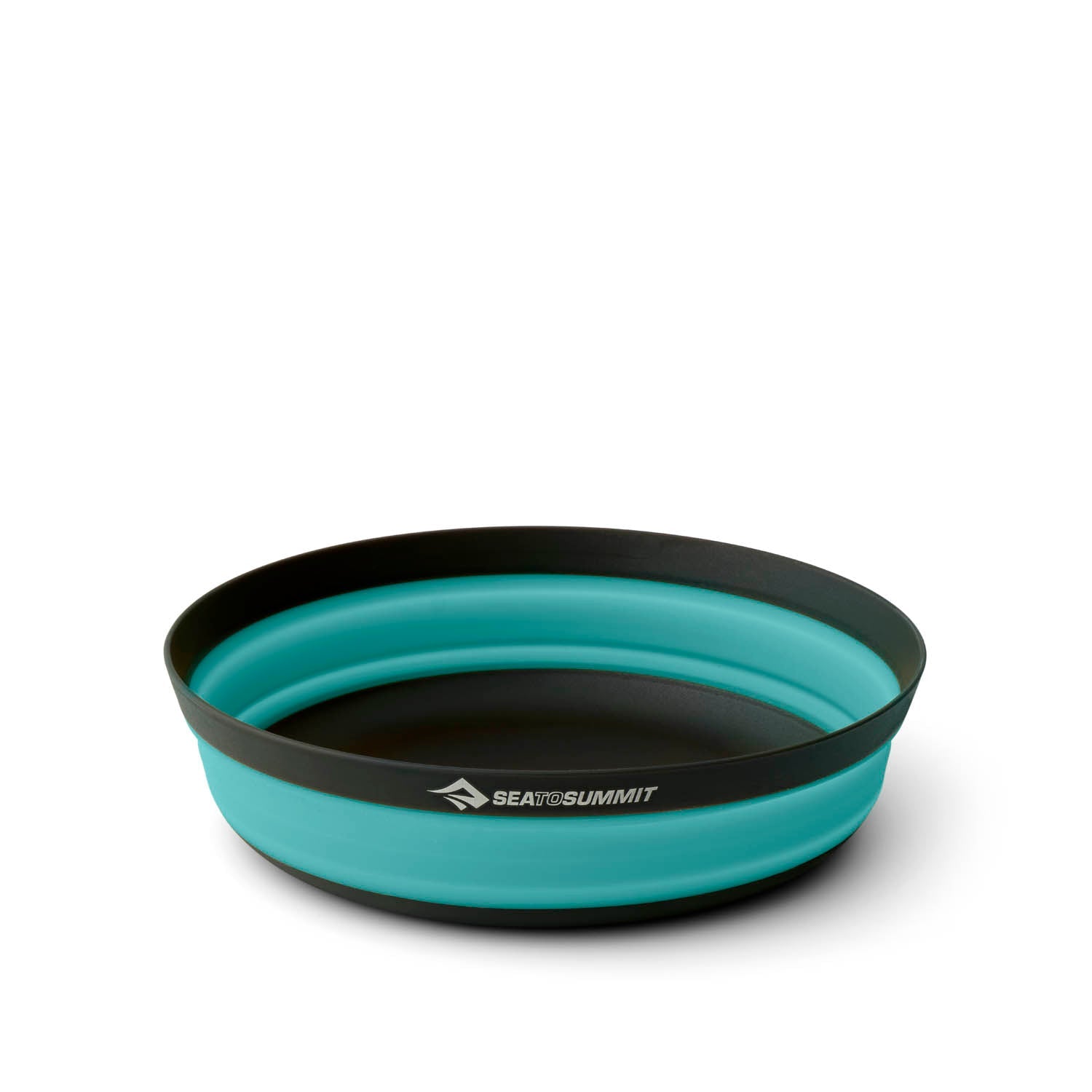 Sea To Summit Frontier UL collapsible bowl in aqua blue with black rim
