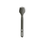 Sea To Summit olive green ultralight spork with long handle on white background