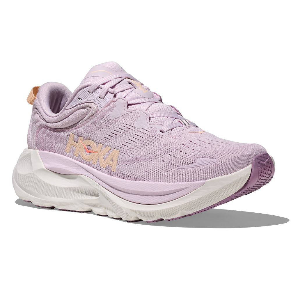 HOKA Gaviota 6 women's running shoe in lilac cream colorway