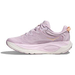 Hoka Gaviota 6 women's running shoe in lilac cream colorway on white background