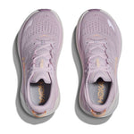 Hoka Gaviota 6 women's running shoes in lilac cream colorway, top view