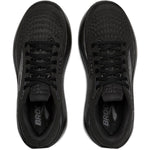 Brooks Ghost Max 3 Men's Running Shoes in Black/Black/Ebony colorway top view