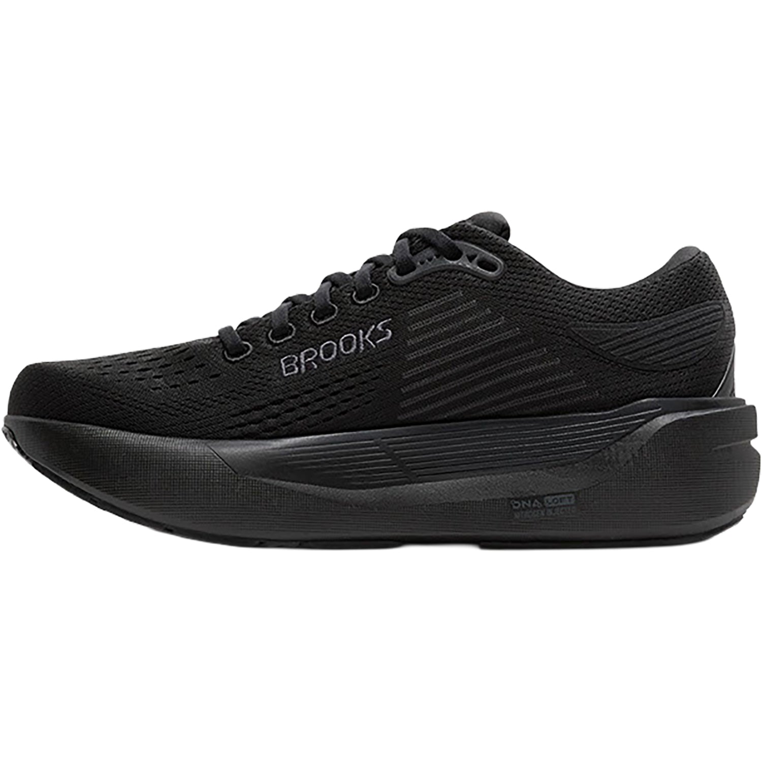 Brooks Ghost Max 3 Men's Running Shoe in Black/Black/Ebony colorway