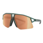 KOO HYPE sports sunglasses with green matte frame and copper mirror lenses