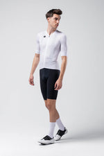 GOBIK Carrera 2.0 Short Sleeve Jersey in Chalk white color with full zipper