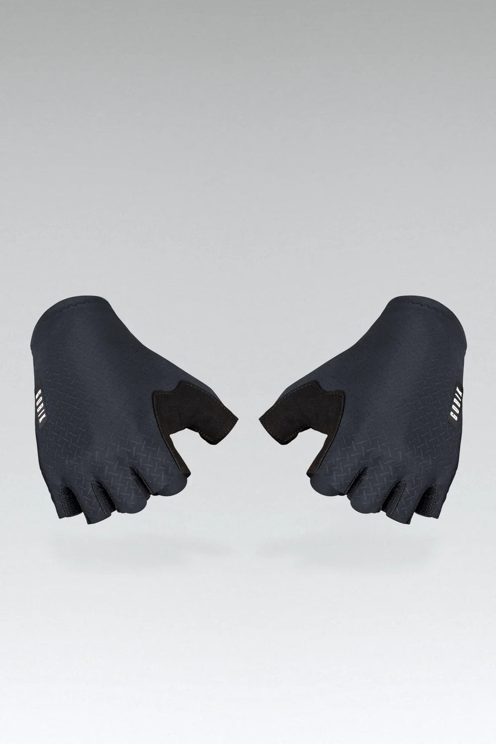 Gobik Black Mamba cycling gloves in slate gray with fingerless design
