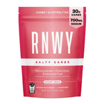 RNWY Salty Carbs raspberry lemonade carbohydrate electrolyte supplement package in pink