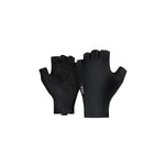 Black Gobik cycling gloves shown front and back on clean studio background