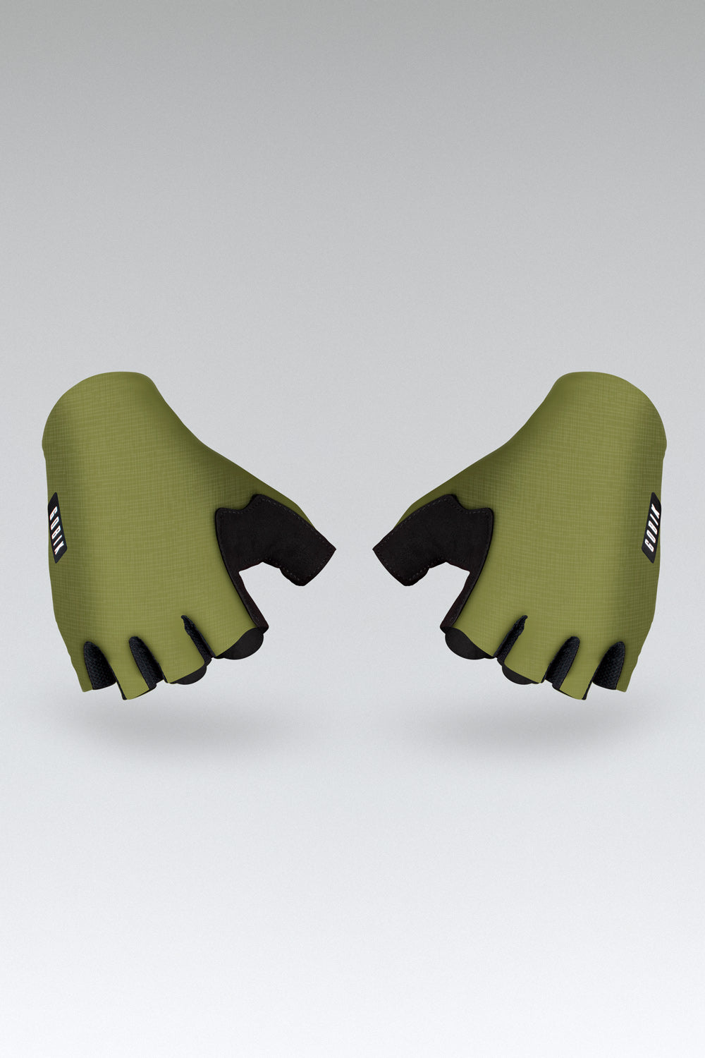 Gobik Black Mamba 2.0 cycling gloves in olive green with fingerless design
