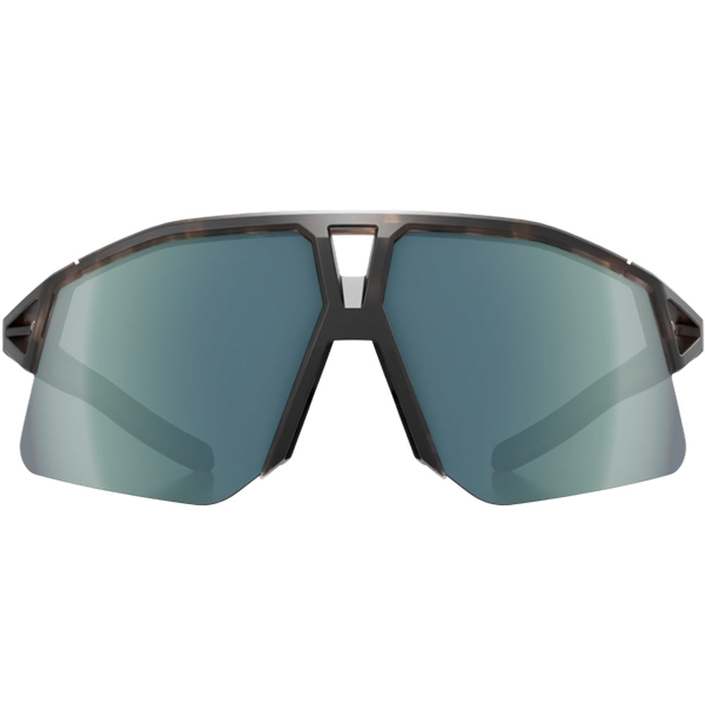 KOO HYPE cycling sunglasses with havana matt brown frame and petrol mirror lenses